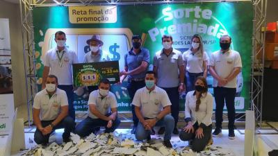 Ganhador da PromoÃ§Ã£o Sorte Premiada do Sicredi foi de Laranjal
